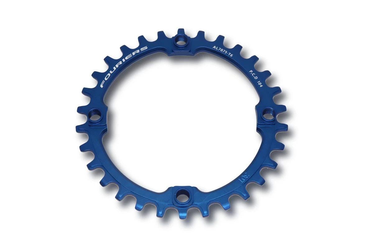 Fouriers Narrow-Wide Tooth Alloy 1X Chainring CR-DX003 [Colour: Blue] [Size: 32T]