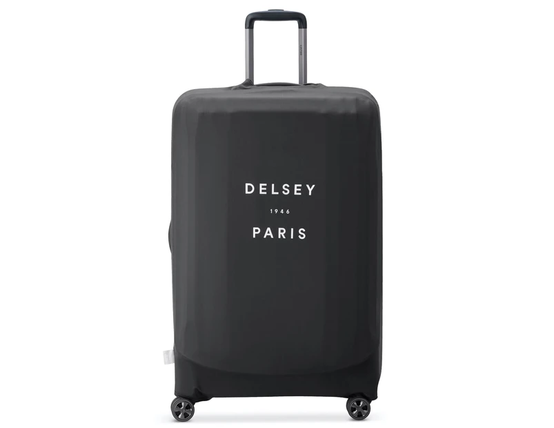 Delsey Suitcase Cover - Large (Fits 76 cm - 83 cm Suitcase) - Black