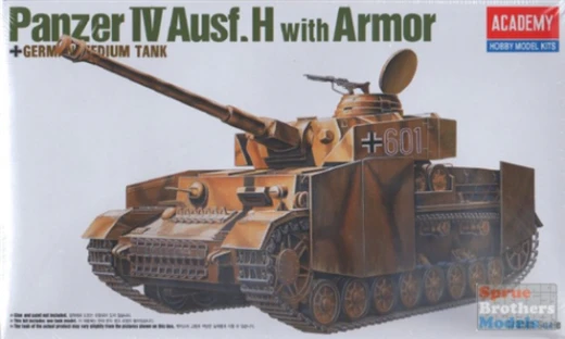 Academy 1/35 German Panzer IV H W/Armor Plastic Model Kit [13233]