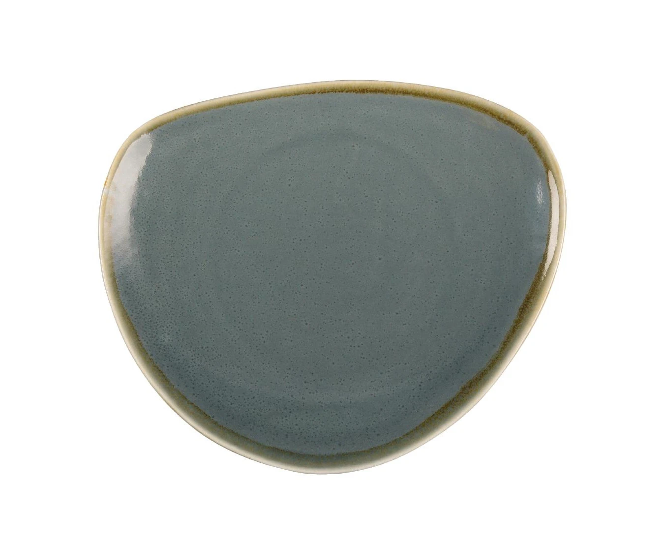 Olympia Kiln Triangular Plate Ocean 230mm