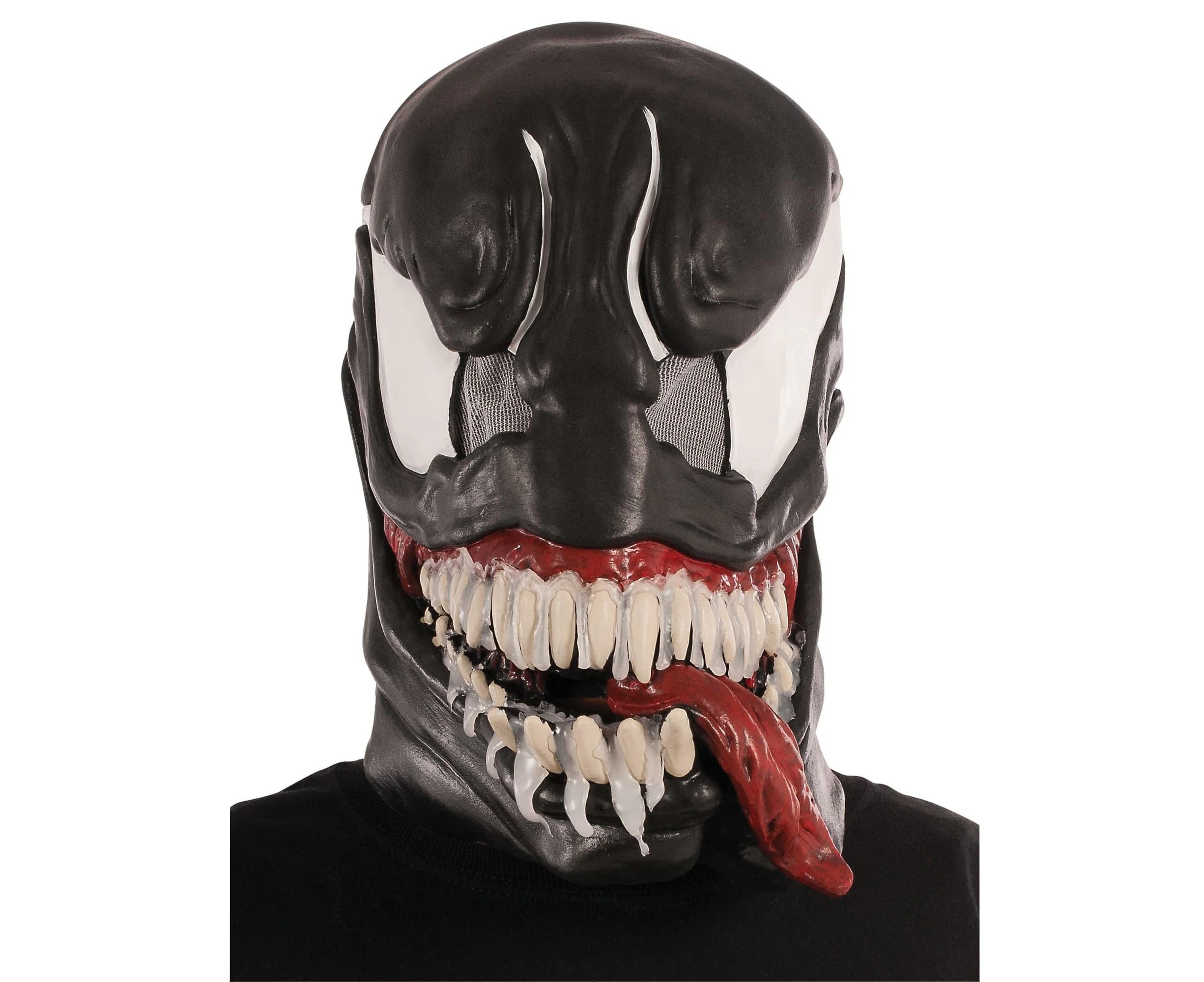 Venom Classic Spider-Man Marvel Comic Superhero Licensed Mens Costume 3/4 Mask