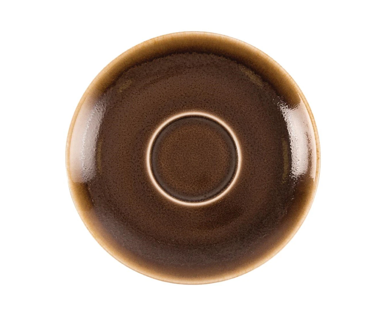 Olympia Kiln Cappuccino Saucer Bark 140mm