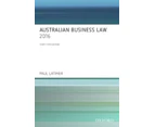 Australian Business Law 2016 by Latimer & Paul Associate Professor at Monash University