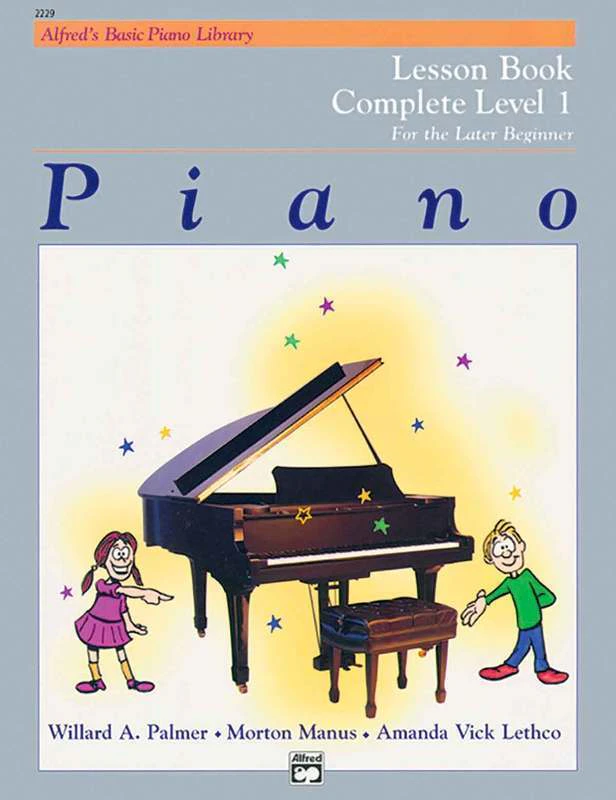 Alfred's Basic Piano Lesson Complete Level 1 (1A/1B) Later Beginn (Softcover Book)