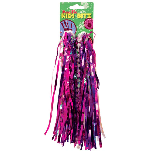 Kids Bike Handlebar Streamers - Purple Ribbon