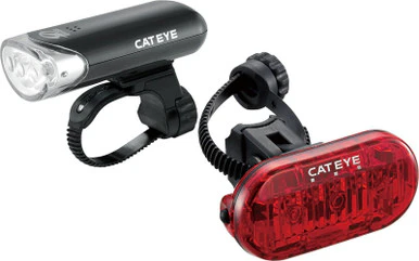 CatEye HL-EL135N 150lm /OMNI-3 LD135 Front and Rear Lightset