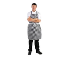 Whites Bib Apron Black & White Check