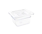 Vogue Clear Polycarbonate 1/6 Gastronorm Tray 100mm