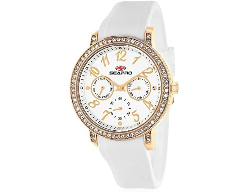 SEAPRO Women's Swell Analog Quartz Watch | Rose Gold Stainless Steel Case
