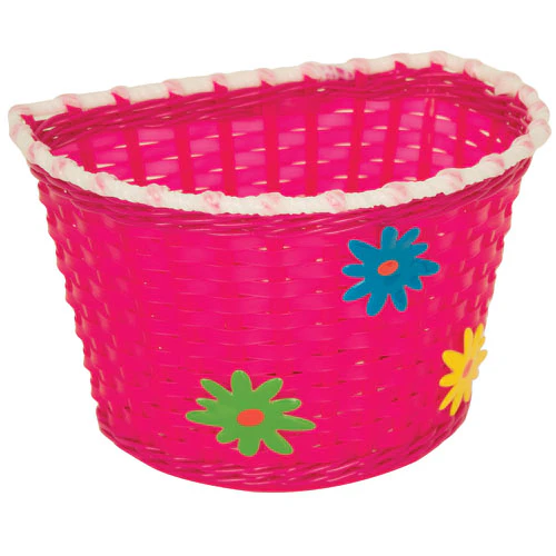 Kids Bike Basket - Hot Pink