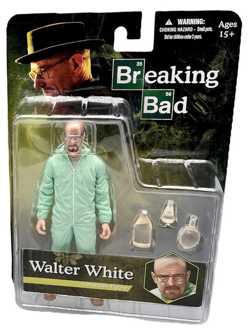 Mezco Toyz Breaking Bad Walter White (Green Hazmat) 6" Action Figure - New