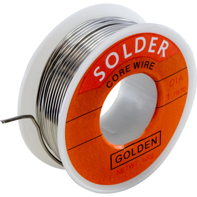 DOSS ZD1623A  1Mm X 100G Solder Wire Sn60% Pb40% Flux2.2%  60% Tin (Sn) and 40% Lead (Pb)  1MM X 100G SOLDER WIRE