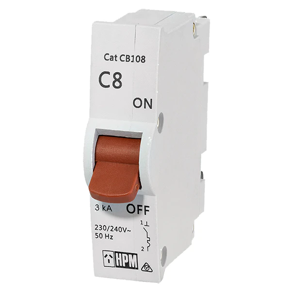 HPM 8A Plug In Circuit Breaker