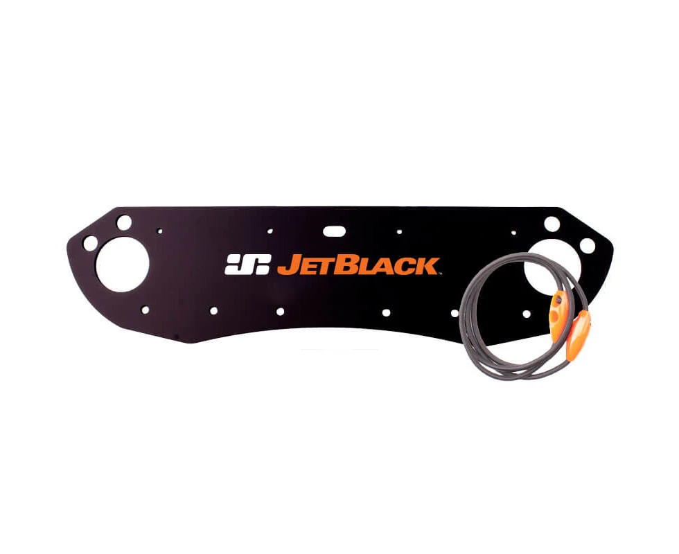 Jet Black Bike Number Plate Holder