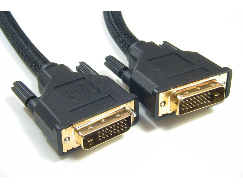 Astrotek DVI-D Cable 2m 24+1 Pins Male To Male Dual Link OD8.6mm Gold Plated