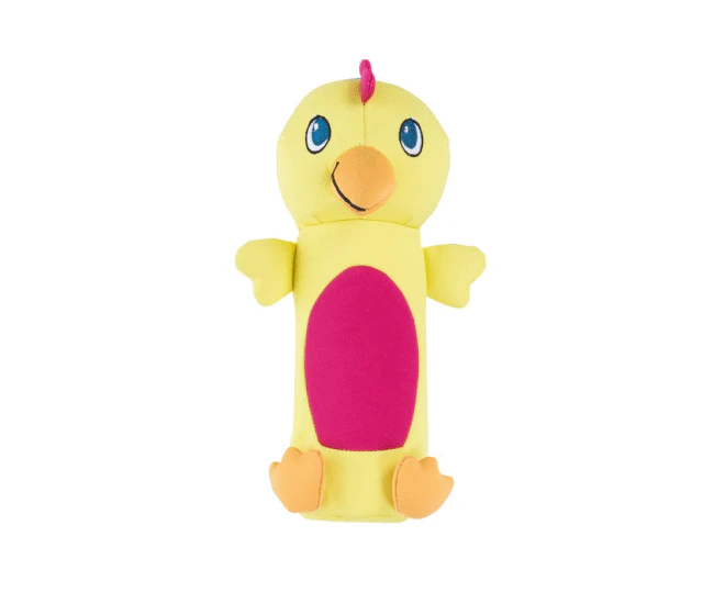 OUTWARD HOUND Bottle Buddy Splasher Dog Toy - Chicken, Monkey, Frog - Chicken