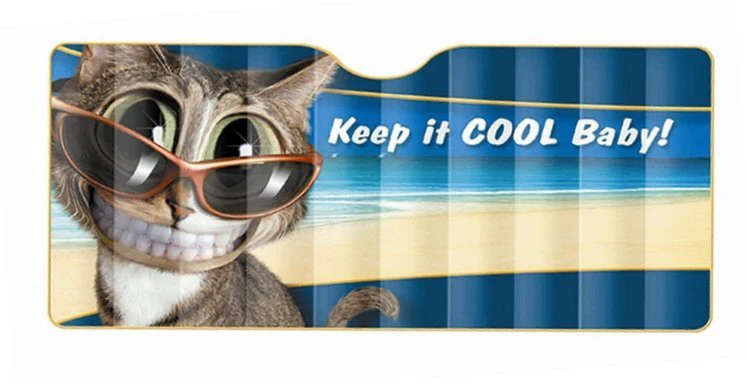 Twisted Whiskers Windscreen Sun Shade [Size: Large] [Style: Keep It COOL Baby!]