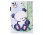 For iPad 2018,2017 9.7in Wallet Case,Baby Panda Durable Protective Leather Cover