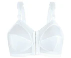 Exquisite White Womens US Size 40 B Front-Clasp Full Coverage Bras