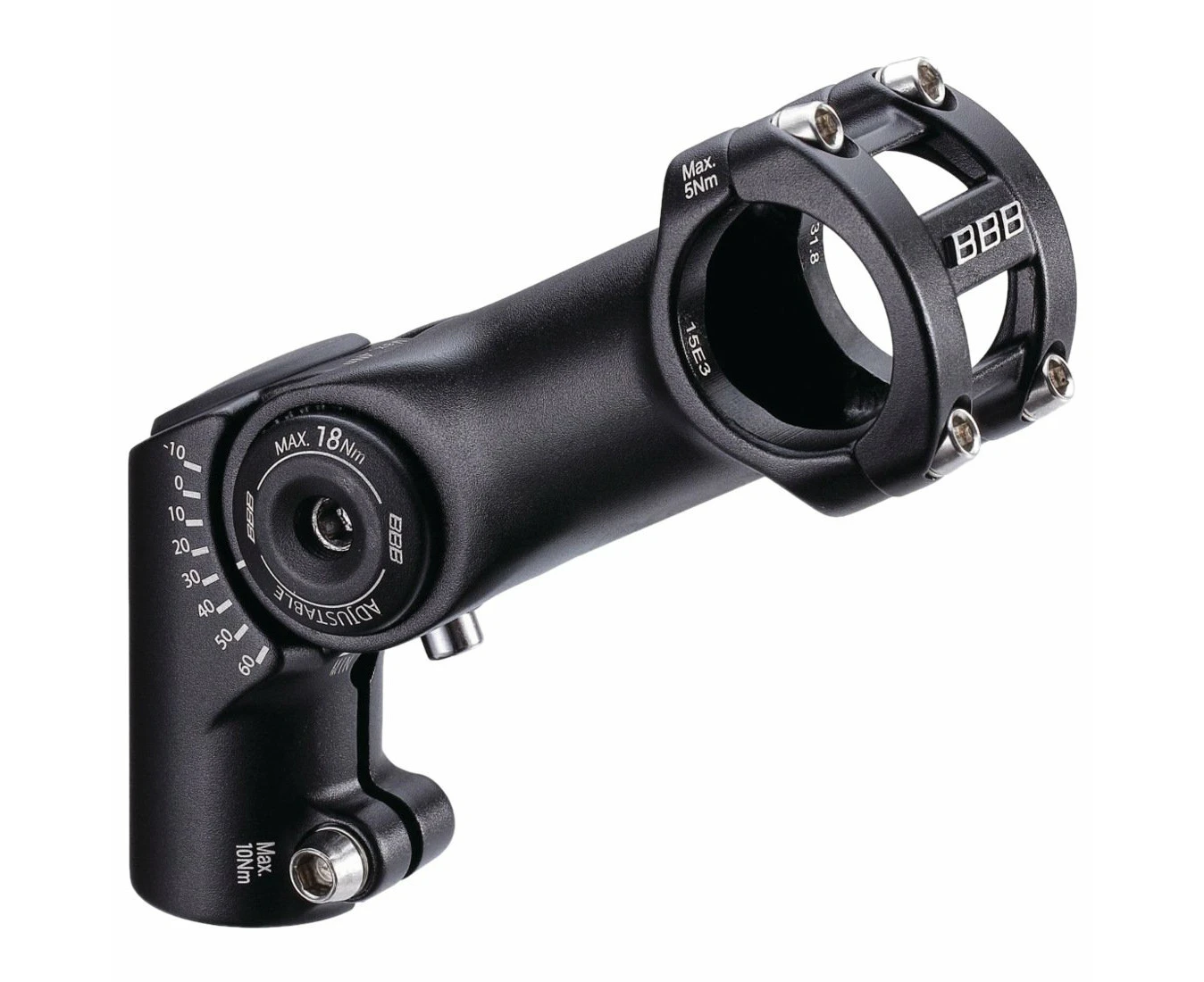 BBB BHS-35 HighFix 80mm OS Adjustable Stem 31.8 Bar - Black