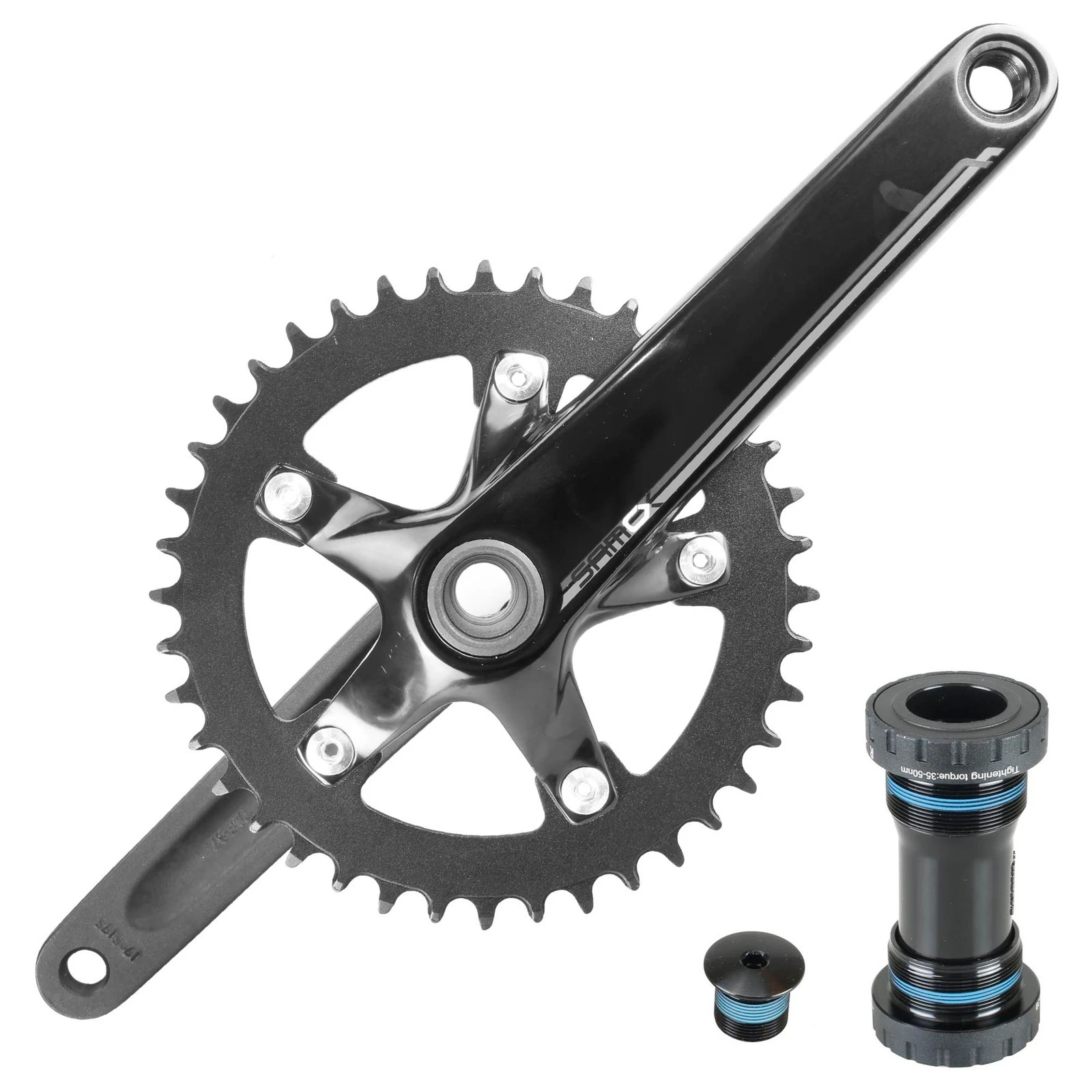 Samox Road Racing Bike Single Narrow Wide Crankset 5ARM 175mm 40T