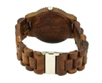 Earth Wood Bighorn Bracelet Watch - Red