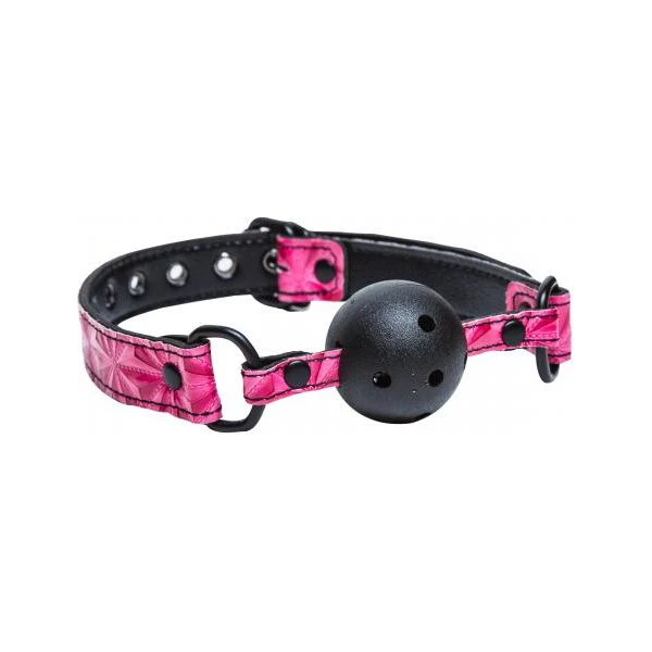 Sinful Adjustable Vinyl Ball Gag Pink: The Ultimate Sensual Pleasure Experience