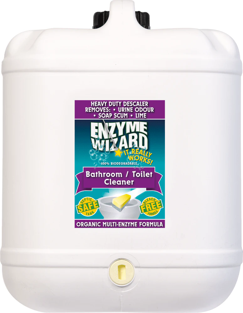 Enzyme Wizard Bathroom Toilet Bowl/Bathutb Odour/Scum/Lime Cleaner/Descaler 20L