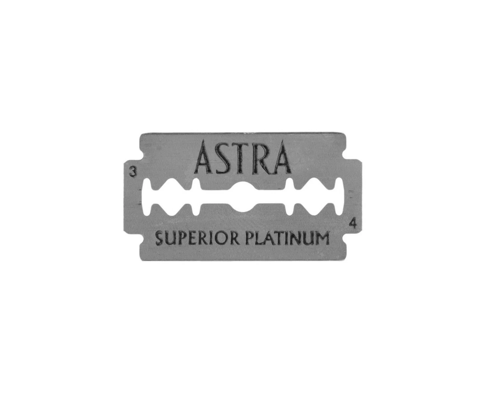 Astra Superior Platinum Double Edge Standard Razor Blades - Pack of 5