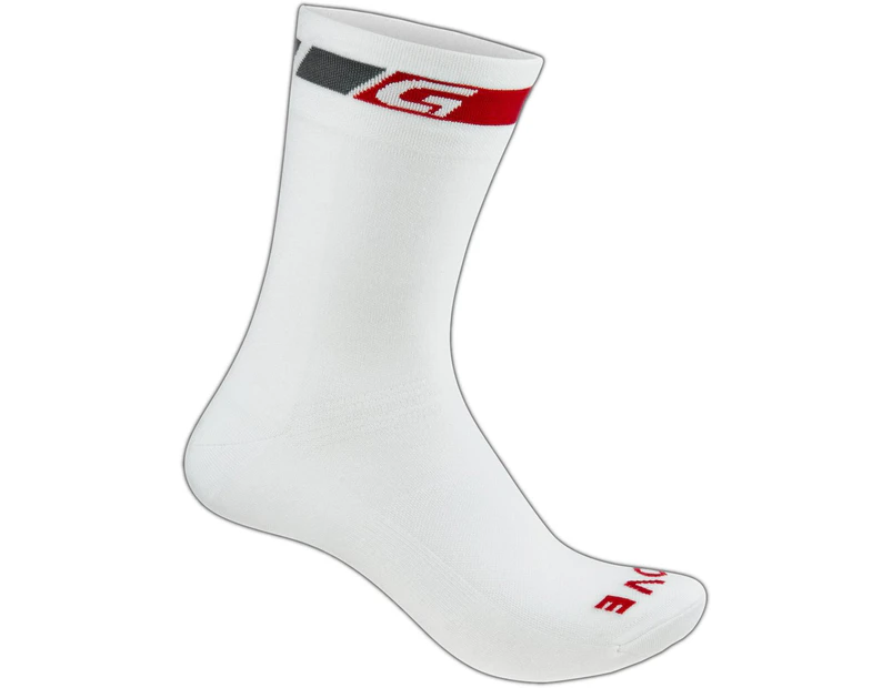 Grip Grab Summer Bike Socks High Cut White