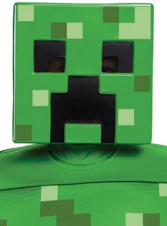 Minecraft Creeper Kids Half Face Costume Mask