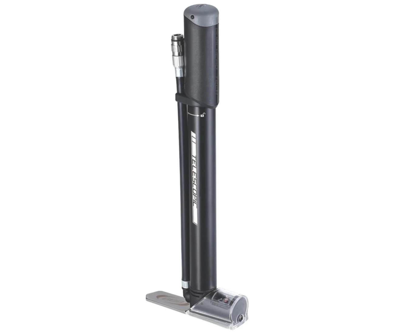 BBB BMP-53 Traveller Telescopic Floor/Mini Bike Pump w/Pressure Gauge - Black