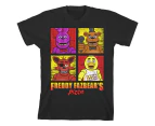 Five Nights at Freddy's "Fazbear's Pizza" Boy's Black T-Shirt