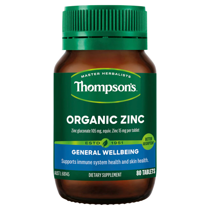 Thompsons Thompson's Organic Zinc 80t