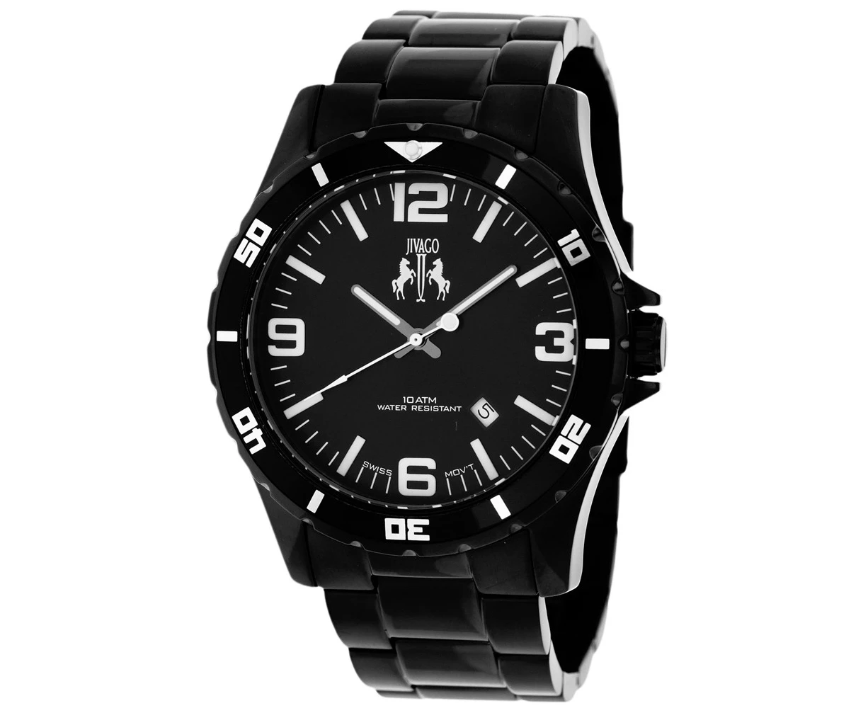 Jivago Men's Ultimate Black Dial Watch - JV6110