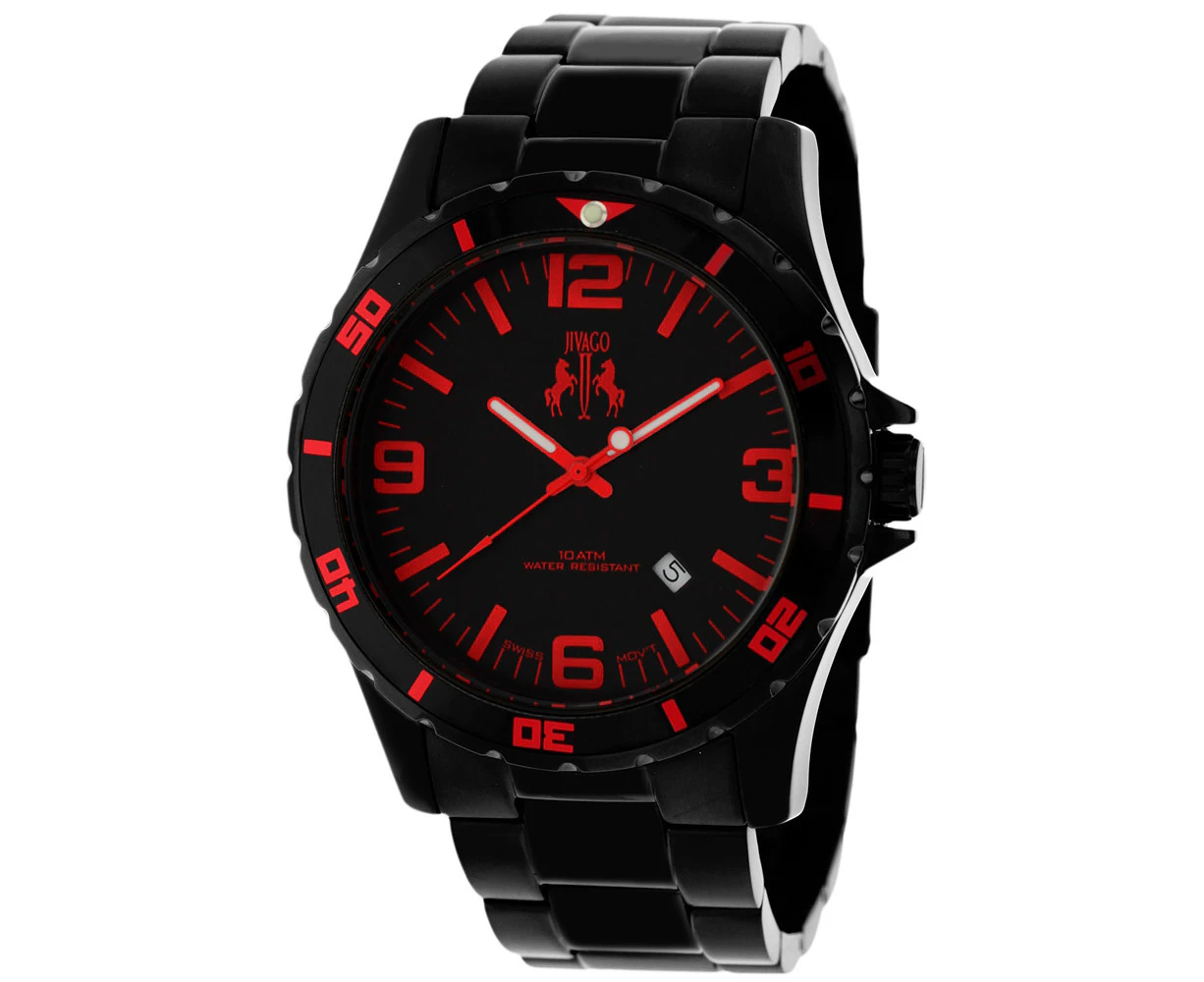 Jivago Men's Ultimate Black Dial Watch - JV6115