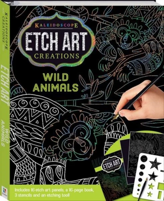 Kaleidoscope Etch Art Creations Wild Animals by Hinkler Pty Ltd