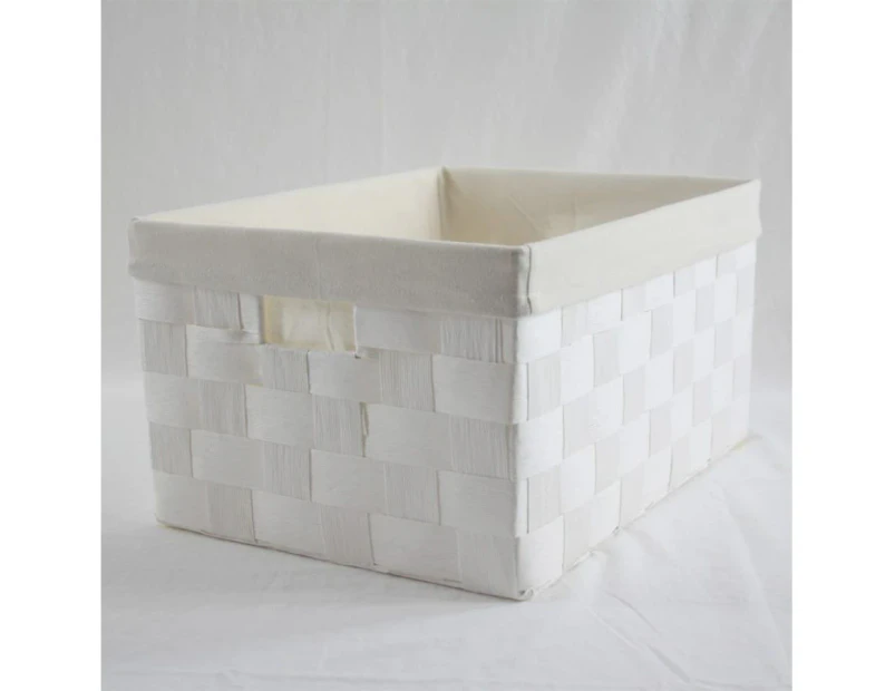 Linear Storage Basket White Large