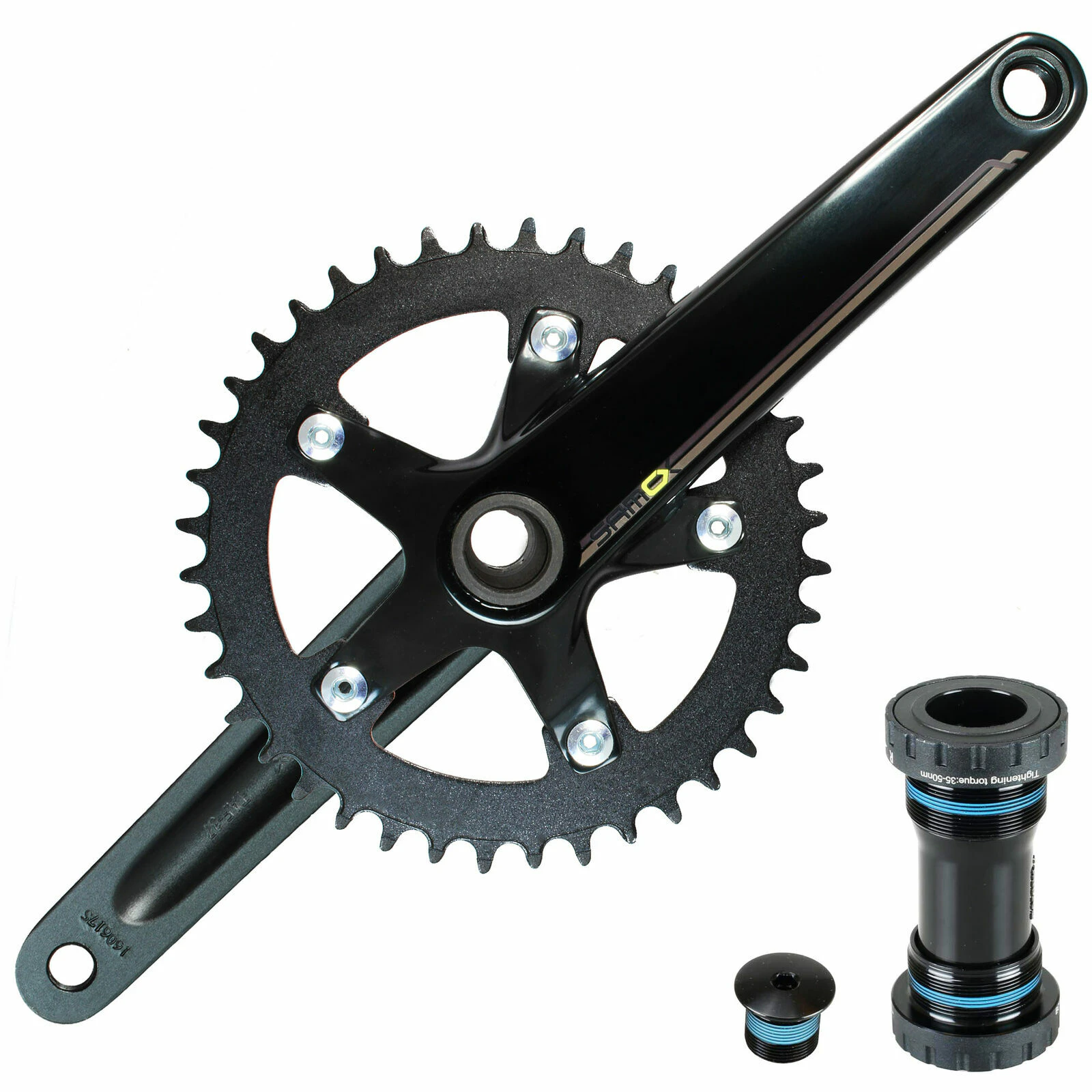 Samox Road Racing Bike Single Speed Narrow Wide Crankset Direct Mount 40T 175mm