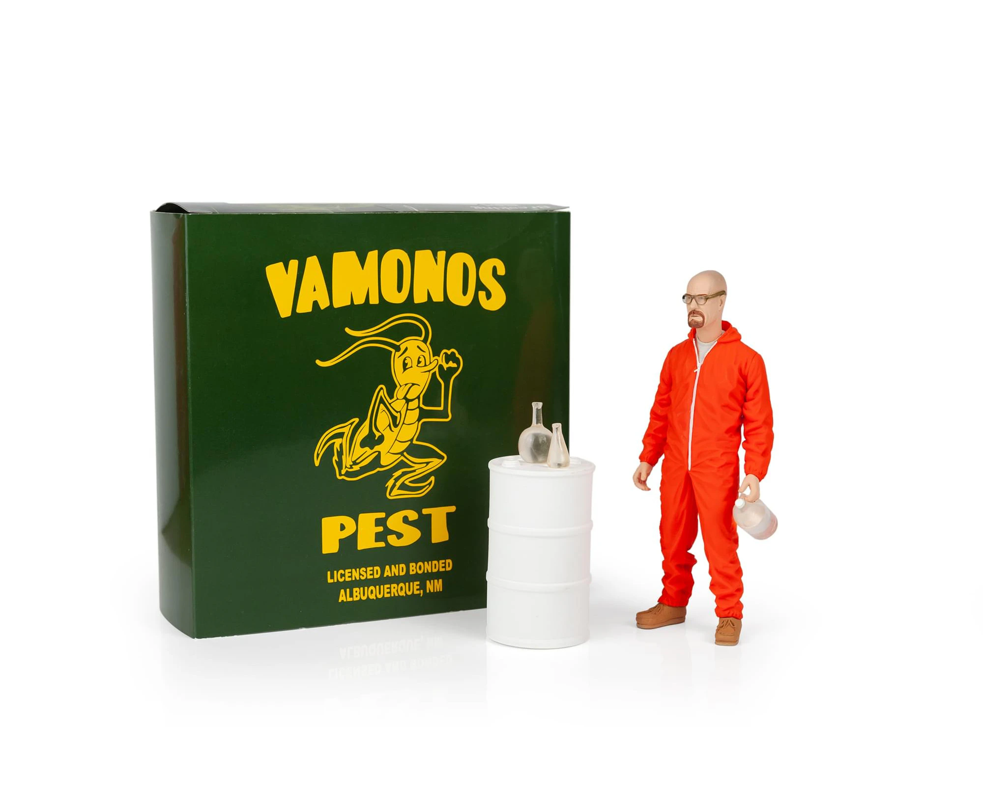 Breaking Bad Walter White In Orange Hazmat Suit Figure | Measures 6 Inches Tall