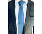 Decked-Up Men's Knitted Tie - Sky Blue Solid