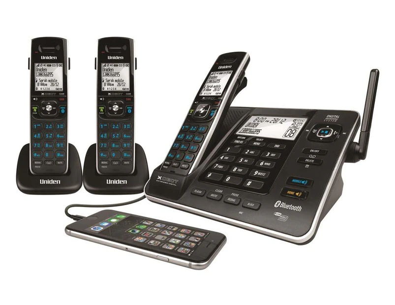 Uniden Xdect 8355+2 1.8Ghz Digital Cordless Phone 3 Handsets