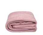 Electric Throw Heated Rug Blanket Coral Fleece - Pink