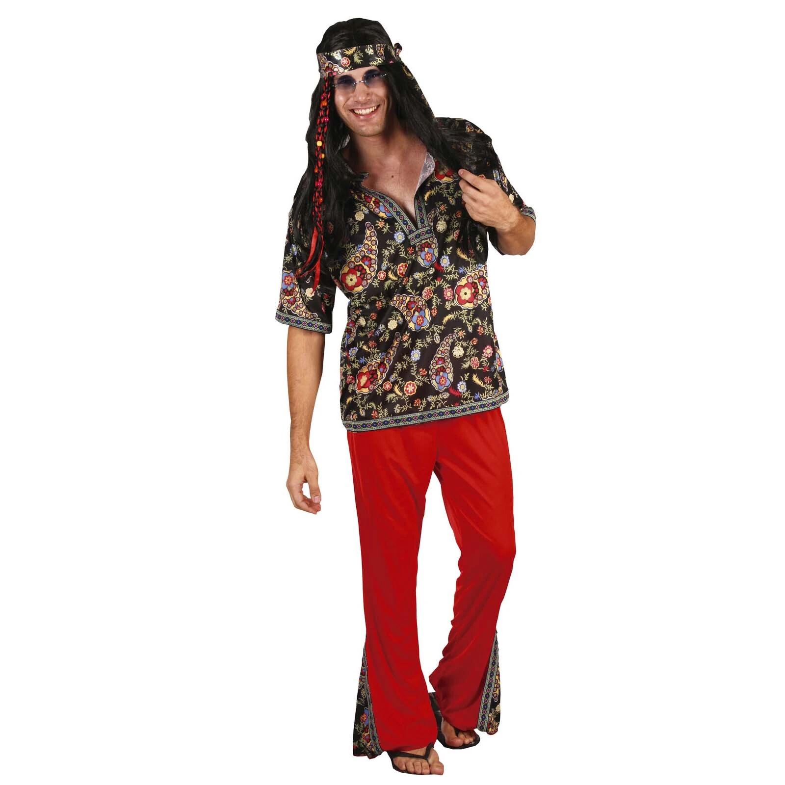 60s Hippie Man Groovy Costume - Adult