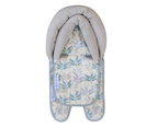 Keep Me Cosy Baby Head Support for Pram or Strollers (Twin Pack) - Pastel Leaf