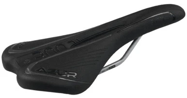 Azur Pro Range Alpha Bike Saddle Black (CR-MO Hi-Strength Rails)