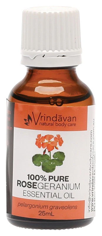 Vrindavan Essential Oil 100% Rose Geranium 25ml