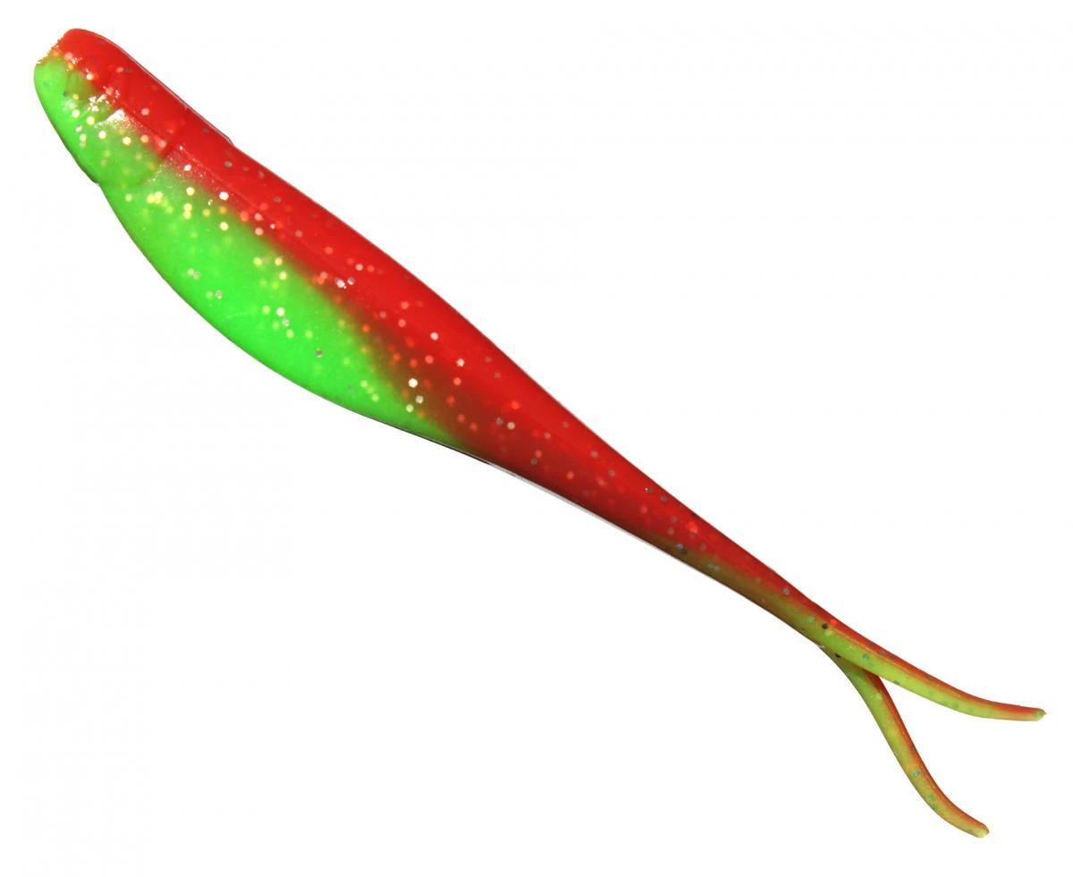 ZMan StreakZ 3.75" Soft Plastic Fishing Lure #Nuked Chicken Glow