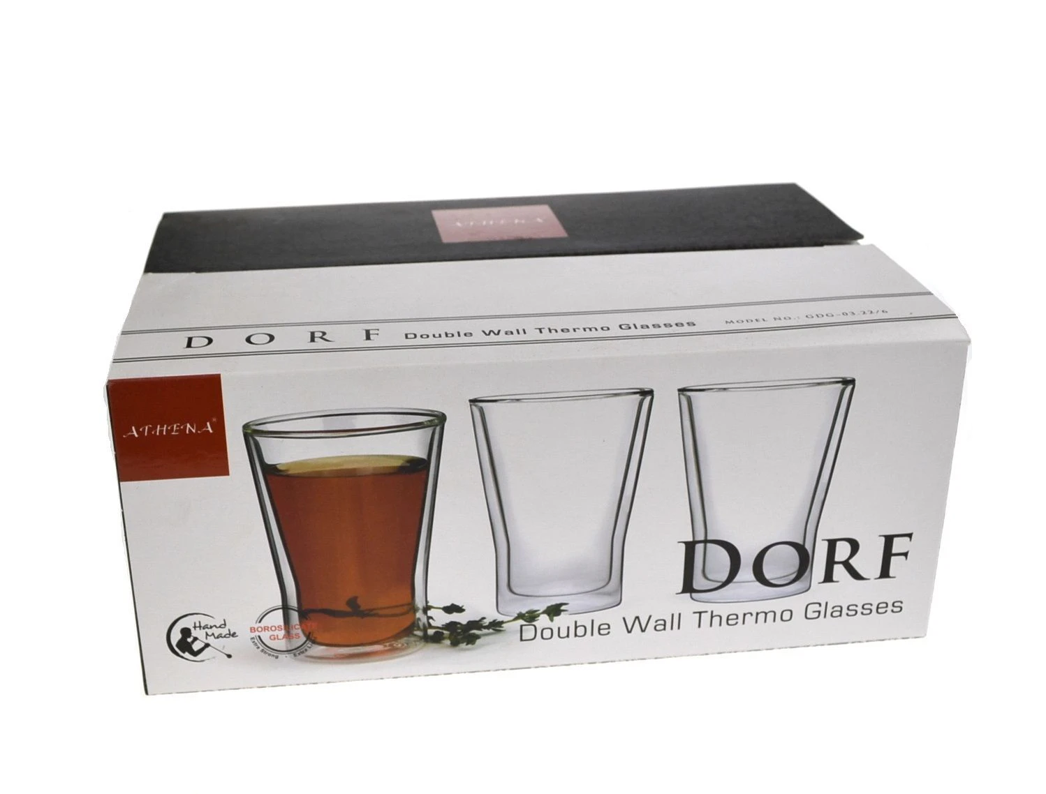 Dorf Double Wall Espresso Cups 250ml Set of 6