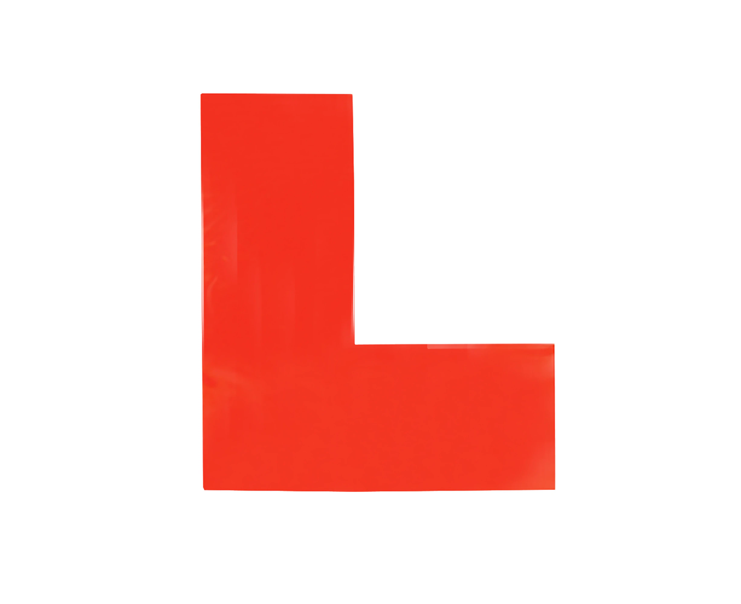 County Stationery Magnetic Red Learner Driver L Plates (Pack Of 2) (White/Red) - SG8918